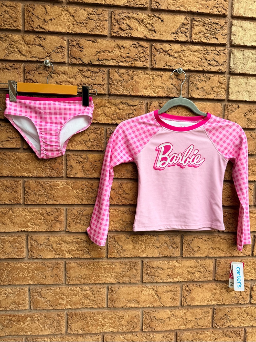 Barbie 2-Piece Rashguard Swimsuit Set - Picture 1 of 5